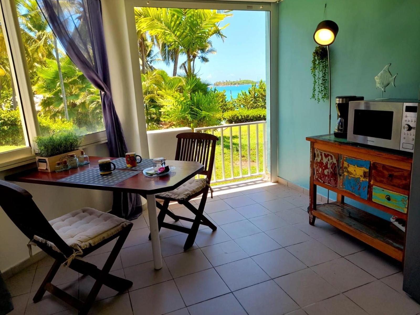 Ilet Bleu Studio Cosy Rdc Vue Mer Et Jardin - Acces Direct Plage Le Gosier (Grande-Terre) Exterior foto
